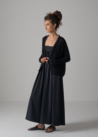 07 NADINE RAGLAN CARDIGAN / SUPER LIGHT COTTON JERSEY - C14