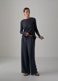 08 NIKA LONG SLEEVE TOP / SUPER LIGHT COTTON JERSEY - C14
