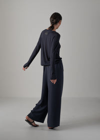 08 NIKA LONG SLEEVE TOP / SUPER LIGHT COTTON JERSEY - C14