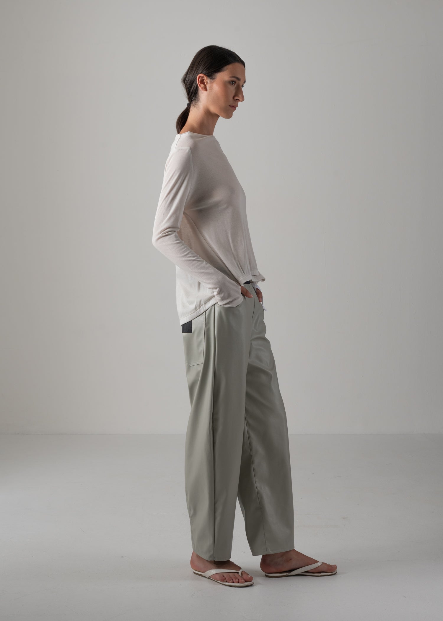 08 NIKA LONG SLEEVE TOP / SUPER LIGHT COTTON JERSEY - C14