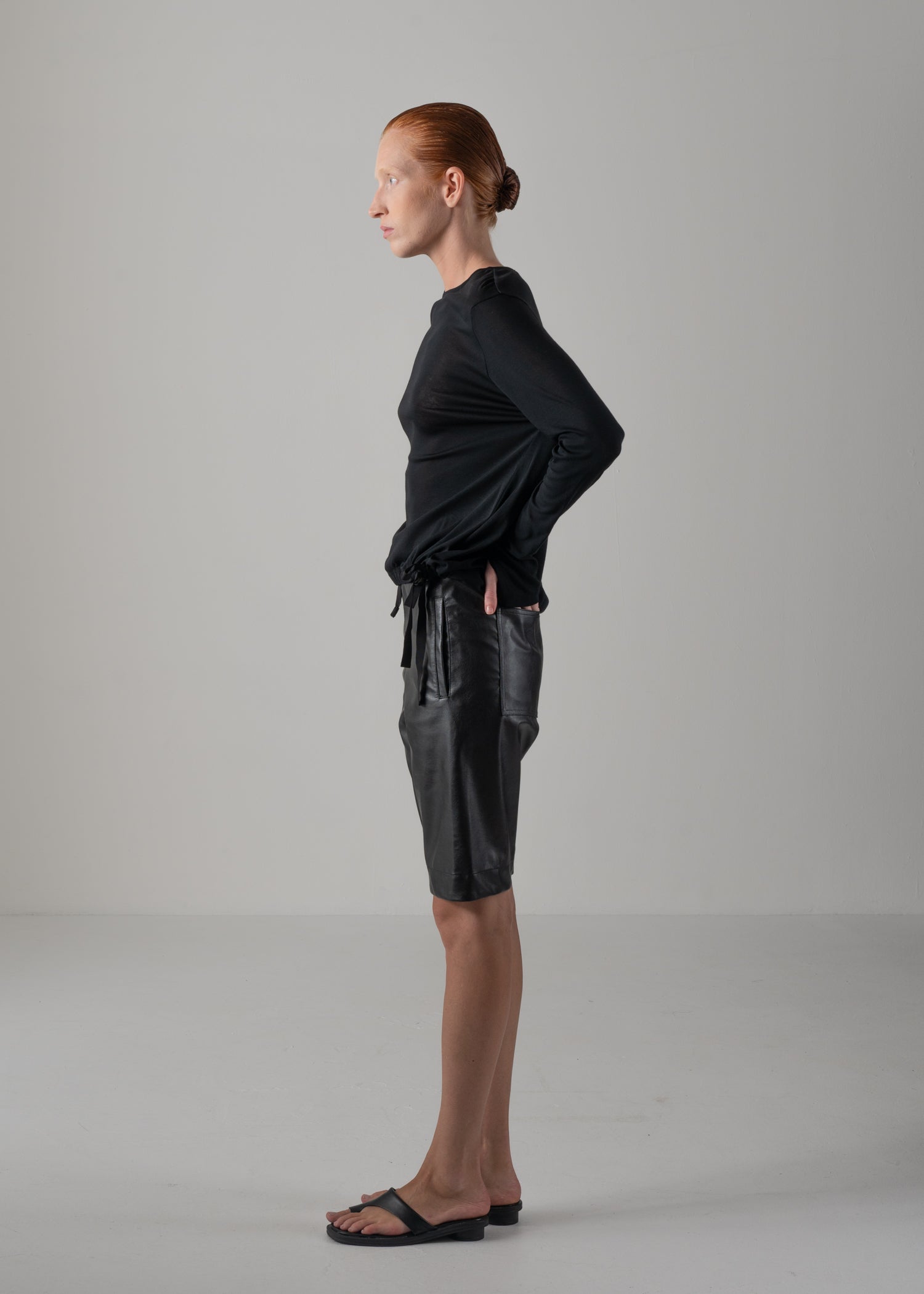 08 NIKA LONG SLEEVE TOP / SUPER LIGHT COTTON JERSEY - C14