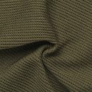 25 NEELA PUFF SLEEVE CARDIGAN / HI-LO GAUGE KNIT-LIKE JERSEY - C14