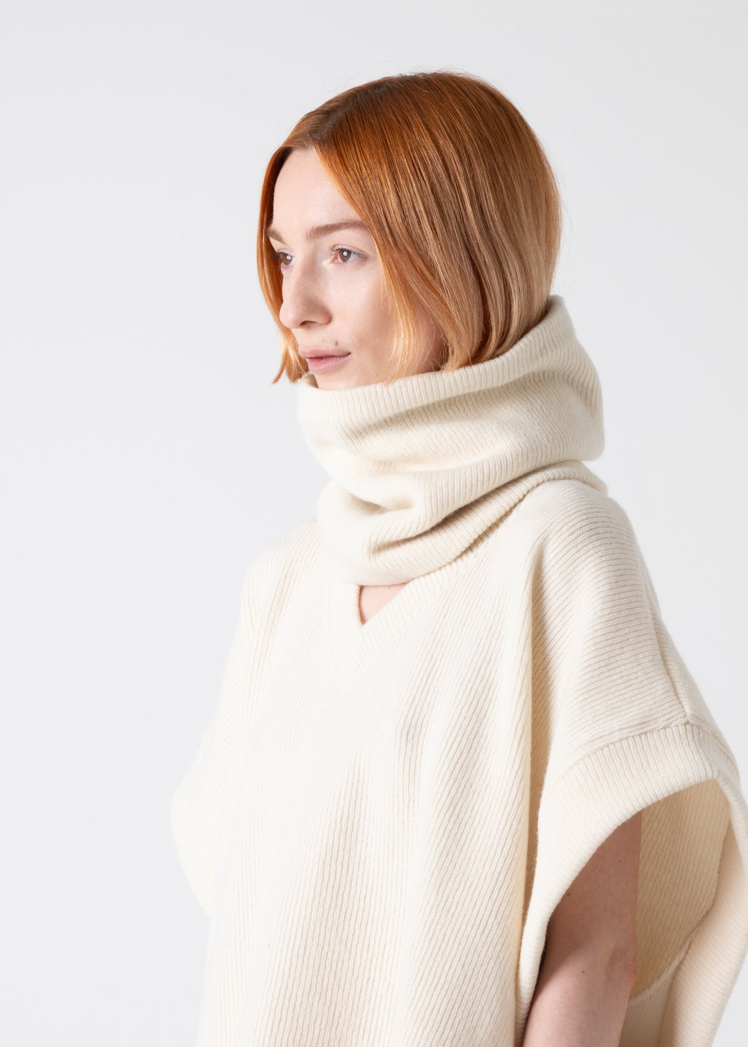 57 KAI SNOOD / CHUNKY RIB JERSEY - C11