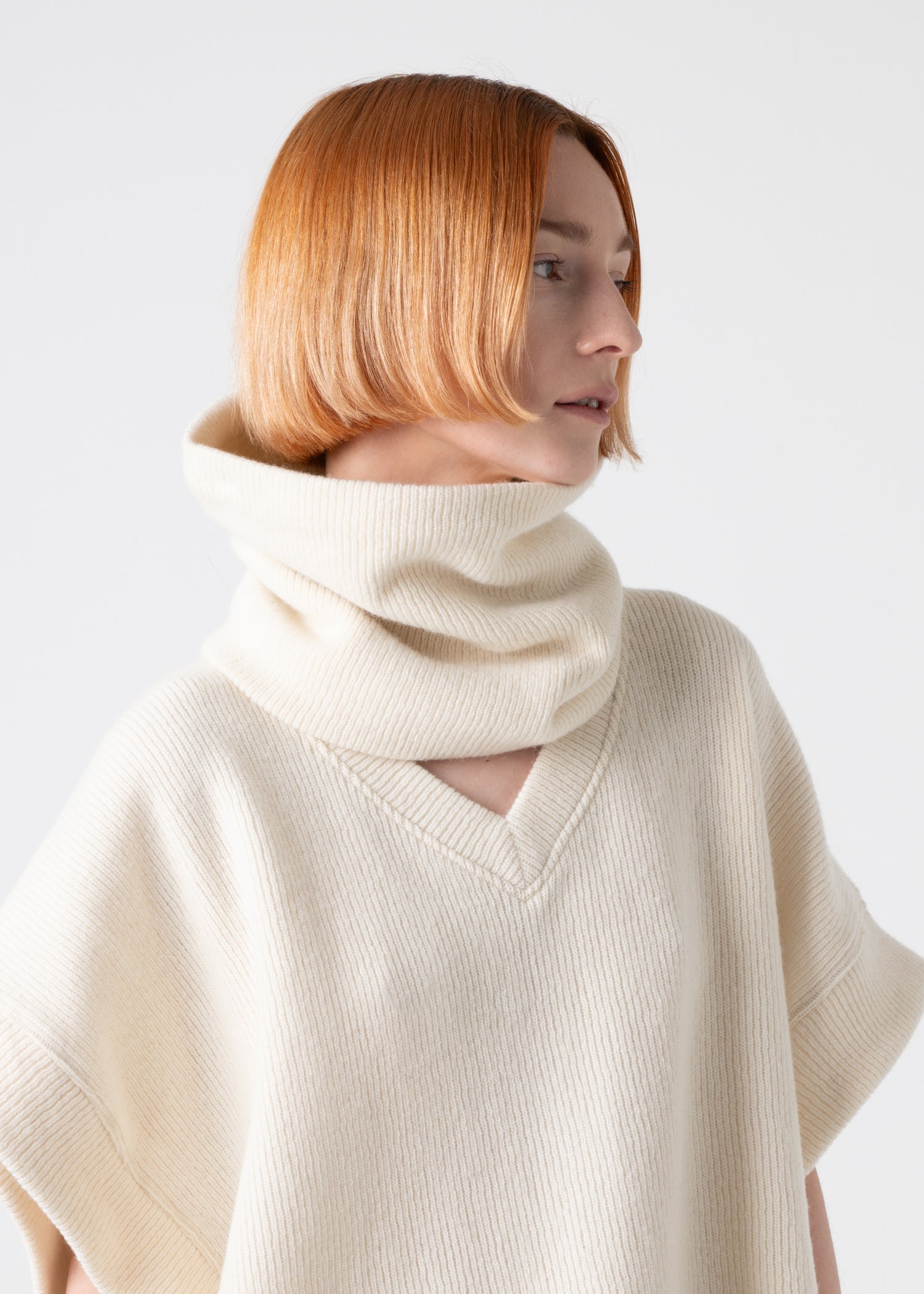 57 KAI SNOOD / CHUNKY RIB JERSEY - C11