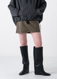 64 KATIE MINI SKIRT / VEGAN LEATHER - C11