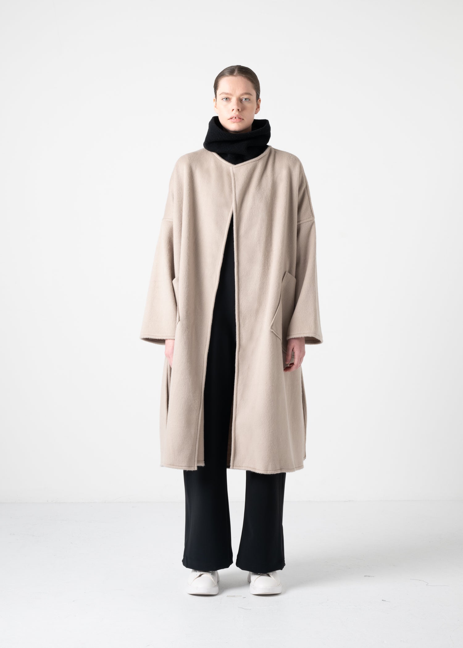 36 KENSINGTON COLLARLESS COAT / BULKY DOUBLE KNIT - C11