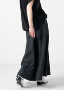 60 HALO SEMI-FLARE SKIRT / SUPER 100'S TWILL JERSEY - C11