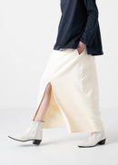 12 KATHLEEN FRONT SLIT SKIRT / SPONGY TERRY - C11