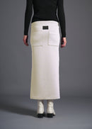 Straight pencil skirt, milk, cogthebigsmoke, one size fits all, sustainable fashion, less is more, made in Japan, quiet luxury, minimalist
