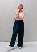 ALISON TROUSERS / MAT STRECH PONCH - ONLINE STORE EXCLUSIVE