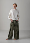 36 LAURA GATHERED SLV TOP / RECYCLED PE JERSEY - C14