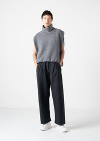 20 KASSIDY DOUBLE TUCK TROUSERS / VINTGE DENIM JERSEY - C11