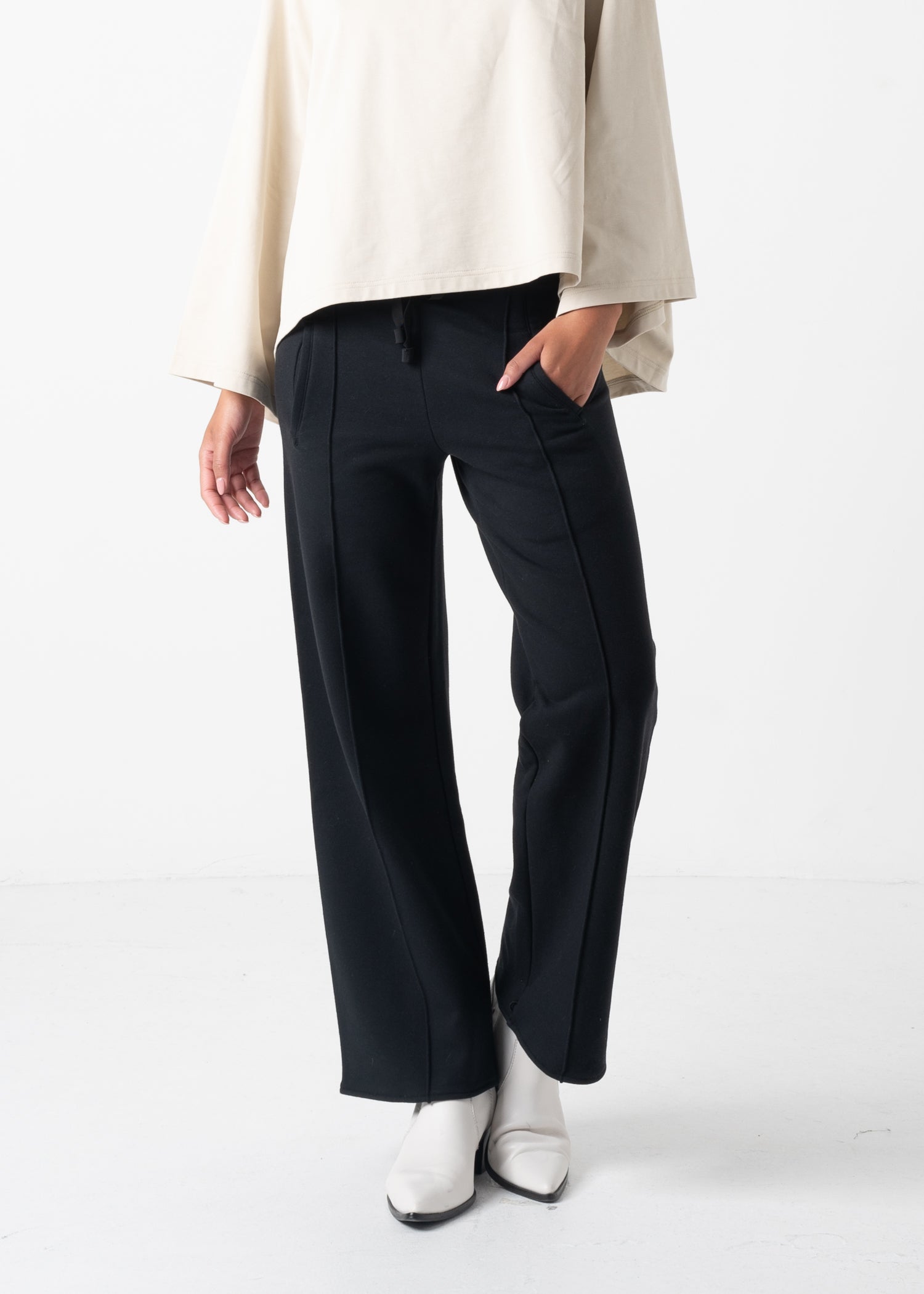 13 GALAXY SEMI-WIDE TROUSERS / SPONGY TERRY - C11