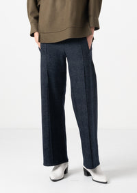 42 GALAXY SEMI-WIDE TROUSERS / WOOLY TWEEDY JERSEY - C11