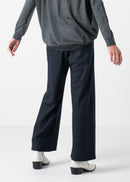 42 GALAXY SEMI-WIDE TROUSERS / WOOLY TWEEDY JERSEY - C11