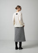 ORI V NECK TOP / MILLED WASHABLE JERSEY_MILK / Made in Japan | COGTHEBIGSMOKE
