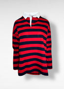 IVY RUGBY JERSEY / AIR SPINNING COTTON JERSEY STRIPE - ONLINE STORE EXCLUSIVE