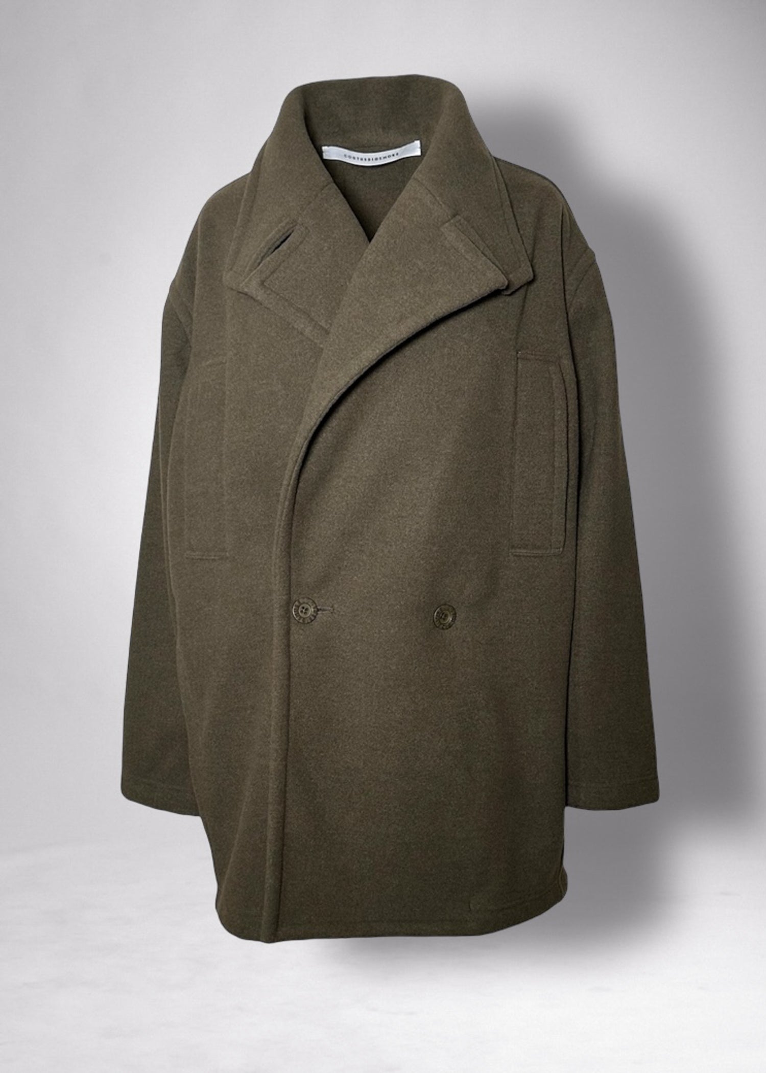 49 KARTER PEA COAT / LIGHT WEIGHT BRUSHED DOUBLE JERSEY - C11