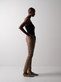 ELLY TROUSERS / VEGAN LEATHER - C8