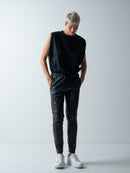 ELLY TROUSERS / VEGAN LEATHER - C8