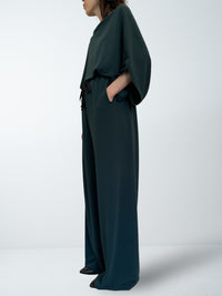 ALISON TROUSERS / MAT STRECH PONCH - ONLINE STORE EXCLUSIVE