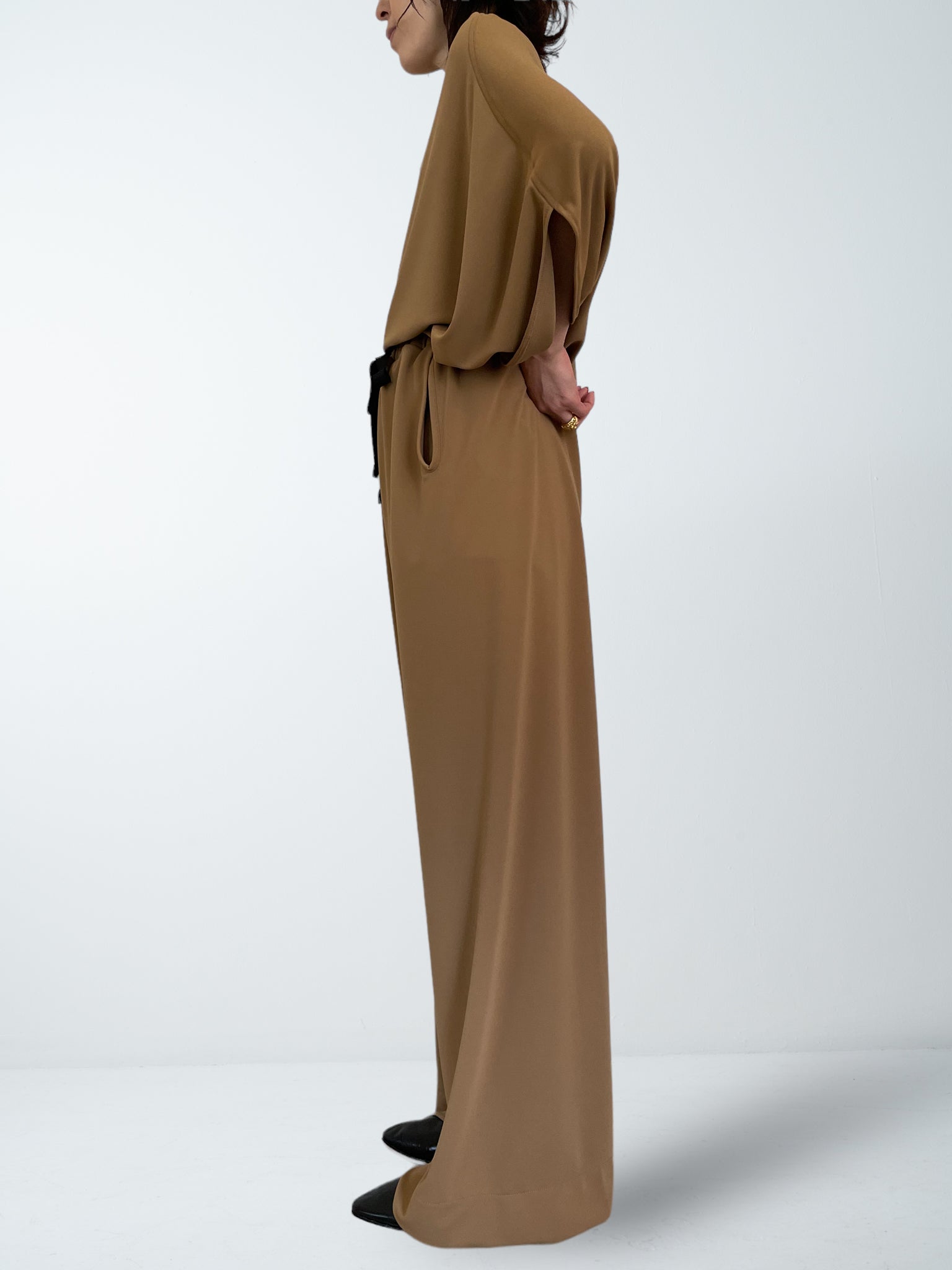 ALISON TROUSERS / MAT STRECH PONCH - ONLINE STORE EXCLUSIVE