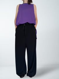 ALISON TROUSERS / MAT STRECH PONCH - ONLINE STORE EXCLUSIVE